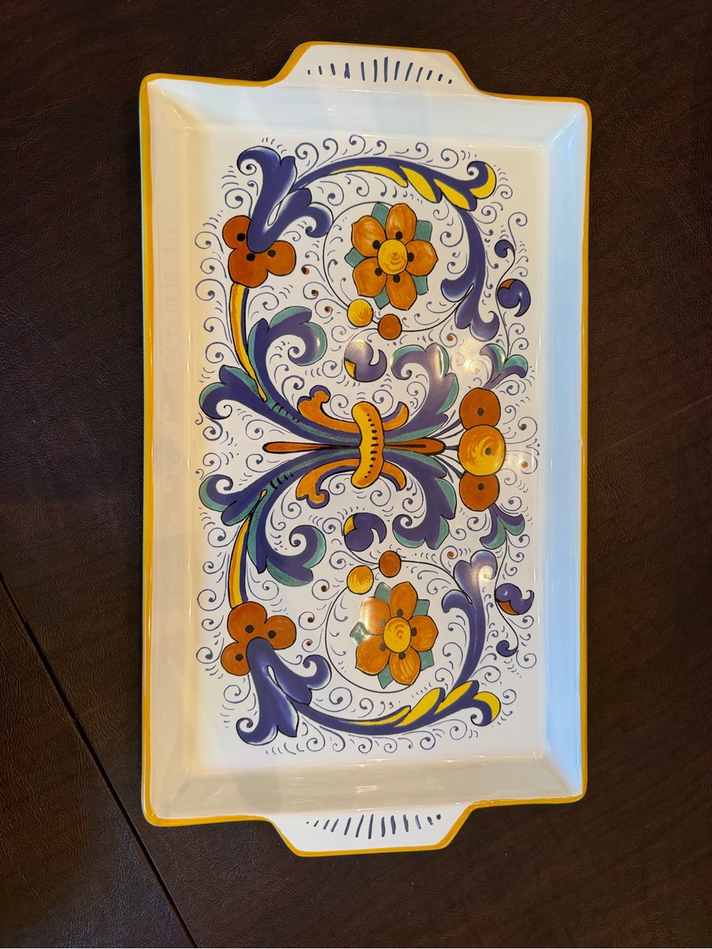 Sur La Table Nova Deruta Large serving platter. New.
